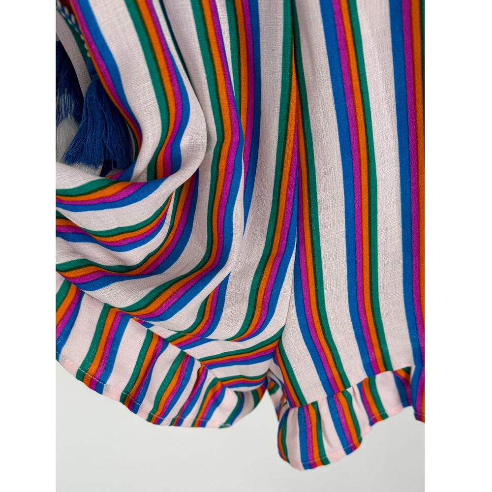 Jodi Kristopher Multicolor Striped Sleeveless Romper - Picture 9 of 14